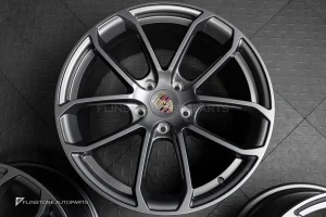 ล้อ Custom forged สำหรับ Porsche ลาย Turbo GT ขอบ 20 5130 สีเทาด้าน