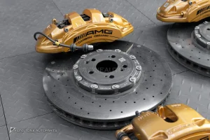 USED ขาด ชุดเบรค Ceramic AMG W205 W222 W213 C-Class S-Class E-Class สีทอง โลโก้ดำ แท้