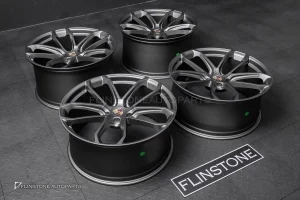 ล้อ Custom forged สำหรับ Porsche ลาย Turbo GT สีเทาด้าน ขอบ 22 5-130