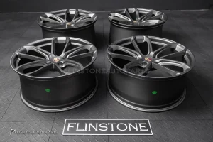 ล้อ Custom forged สำหรับ Porsche ลาย Turbo GT สีเทาด้าน ขอบ 22 5-130