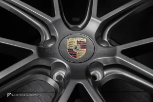 ล้อ Custom forged สำหรับ Porsche ลาย Turbo GT สีเทาด้าน ขอบ 22 5-130