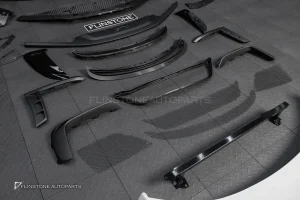 ชุดกันชนหน้า + ดิฟฟิวเซอร์พร้อมปลายท่อ + สปอยเลอร์ท้าย + ช่องลมข้าง สำหรับ Porsche 718 Cayman boxster ทรง GT4