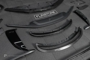 ชุดกันชนหน้า + ดิฟฟิวเซอร์พร้อมปลายท่อ + สปอยเลอร์ท้าย + ช่องลมข้าง สำหรับ Porsche 718 Cayman boxster ทรง GT4
