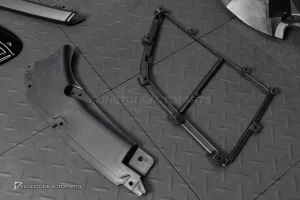 ชุดกันชนหน้า + ดิฟฟิวเซอร์พร้อมปลายท่อ + สปอยเลอร์ท้าย + ช่องลมข้าง สำหรับ Porsche 718 Cayman boxster ทรง GT4