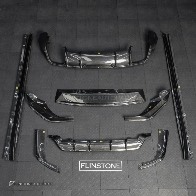Front Lip + Diffuser + Side Skirts Carbon fiber for Porsche cayenne style Future design