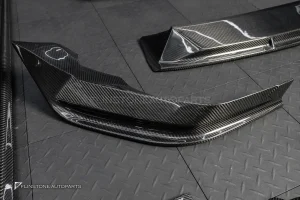 ลิ้นหน้า + ดิฟฟิวเซอร์ + สเกิร์ตข้าง Carbon fiber สำหรับ Porsche cayenne ทรง Future design