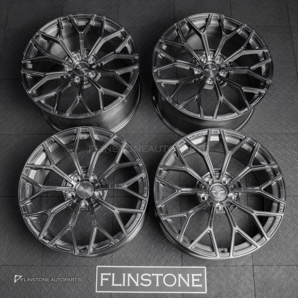 ล้อ Custom forged สำหรับ Porsche cayenne สีเทาเงา ขอบ 21 5-130
