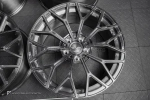 ล้อ Custom forged สำหรับ Porsche cayenne สีเทาเงา ขอบ 21 5-130