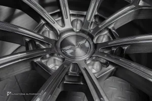 ล้อ Custom forged สำหรับ Porsche cayenne สีเทาเงา ขอบ 21 5-130