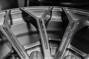 ล้อ Custom forged สำหรับ Porsche cayenne สีเทาเงา ขอบ 21 5-130