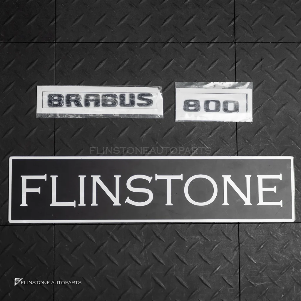 โลโก้ Brabus 800 ติดท้ายรถ สีดำเงา