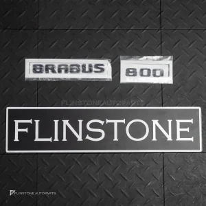 โลโก้ Brabus 800 ติดท้ายรถ สีดำเงา