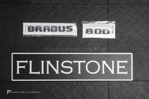 โลโก้ Brabus 800 ติดท้ายรถ สีดำเงา