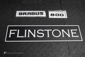 โลโก้ Brabus 800 ติดท้ายรถ สีดำเงา