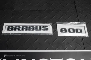 โลโก้ Brabus 800 ติดท้ายรถ สีดำเงา
