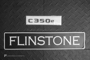 โลโก้ C350e ติดท้ายรถ สีดำเงา