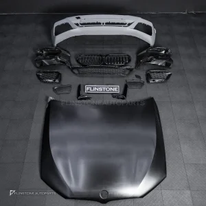 ชุดกันชนหน้า + ฝากระโปรง สำหรับ BMW G30 Series 5 LCI ทรง M Sport
