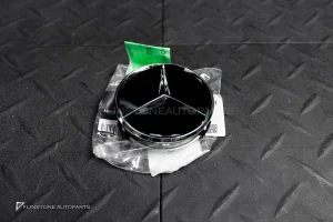 ฝาล้อ สำหรับ Mercedes Benz พื้นดำเงา แท้ B66470200