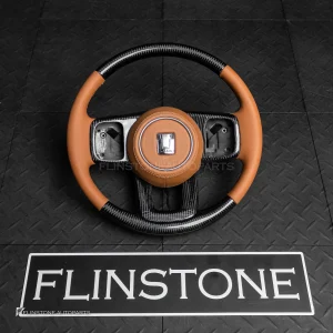 พวงมาลัย Carbon fiber สำหรับ TANK300 หนังส้มด้ายส้ม