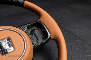 พวงมาลัย Carbon fiber สำหรับ TANK300 หนังส้มด้ายส้ม