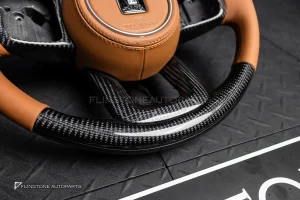 พวงมาลัย Carbon fiber สำหรับ TANK300 หนังส้มด้ายส้ม