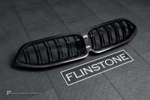 กระจังหน้า Carbon fiber สำหรับ BMW G15 Series 8 เส้นคู่ ก้านสีดำเงา มีกล้องหน้า