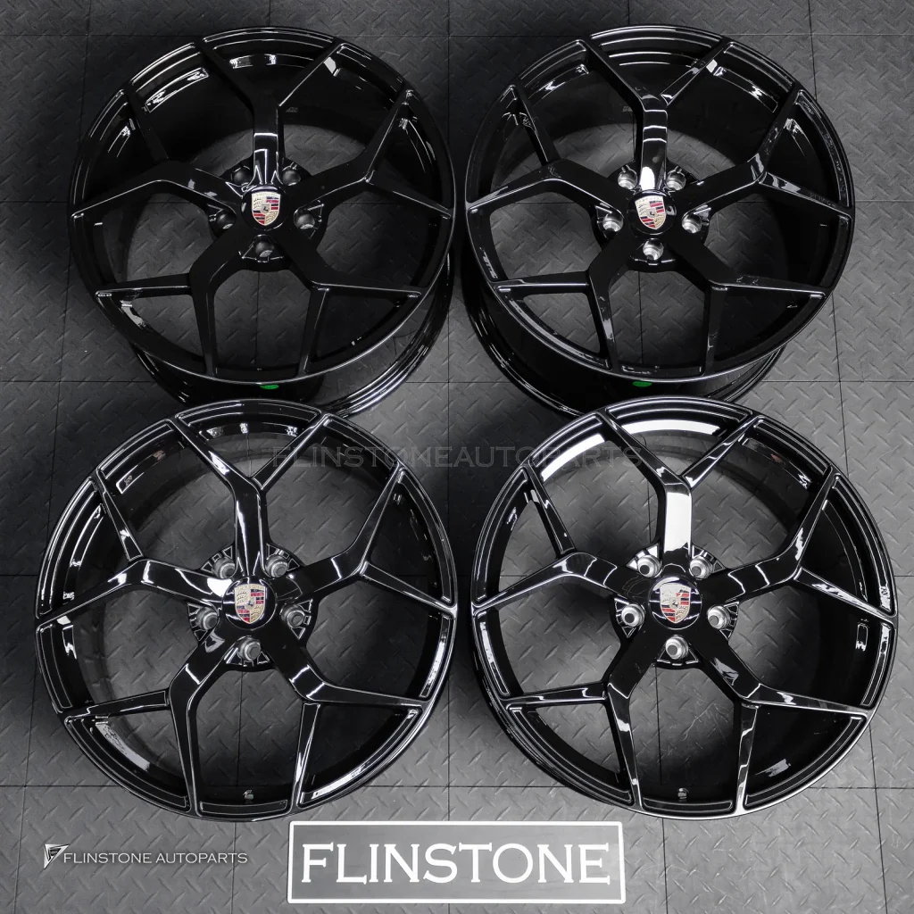 ล้อ Custom forged สำหรับ PORSCHE CAYENNE 958 สีดำเงา ขอบ 22 5-130