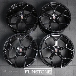 ล้อ Custom forged สำหรับ PORSCHE CAYENNE 958 สีดำเงา ขอบ 22 5-130