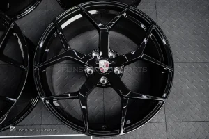 ล้อ Custom forged สำหรับ PORSCHE CAYENNE 958 สีดำเงา ขอบ 22 5-130