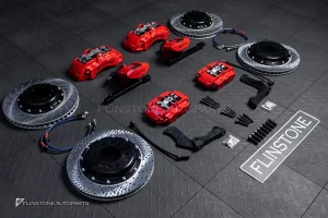 ชุดเบรค AMG สำหรับ W907 Sprinter สีแดง โลโก้ดำ