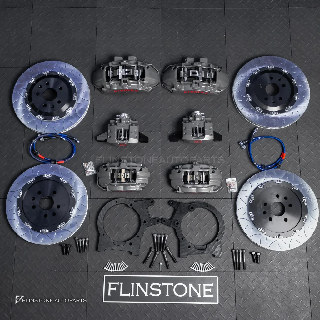 ชุดเบรค Brembo สำหรับ BYD Sealion 6 สีเทา โลโก้แดง