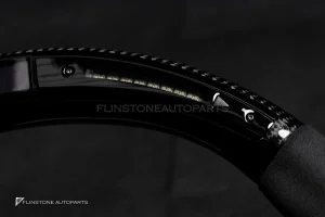 พวงมาลัยพร้อมAirbag พร้อม Display Shift LED สำหรับ C257 CLS-Class หนังดำ ด้ายแดง