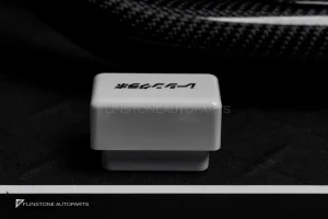 พวงมาลัยพร้อมAirbag พร้อม Display Shift LED สำหรับ C257 CLS-Class หนังดำ ด้ายแดง