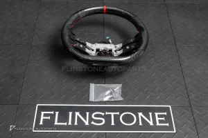 พวงมาลัย Carbon fiber หนังดำ ด้ายแดง ไม่มีกรอบ และ Airbag สำหรับ W206 C-Class