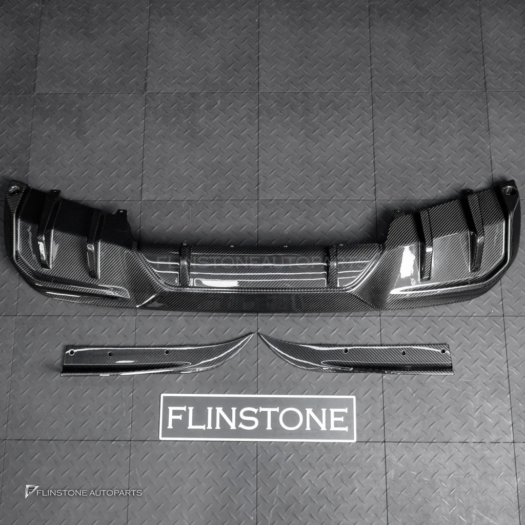 ดิฟฟิวเซอร์ Carbon fiber สำหรับ BMW IX3 G08 ทรง SOOQOO