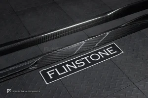 สเกิร์ตข้าง Carbon fiber สำหรับ BMW I4 G26 ทรง SOOQOO