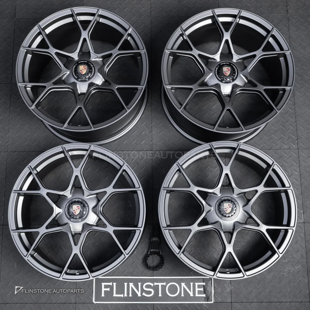 ล้อ Custom forged สำหรับ Porsche 718 Cayman สีเทา ขอบ 20 5-130