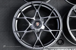 ล้อ Custom forged สำหรับ Porsche 718 Cayman สีเทา ขอบ 20 5-130