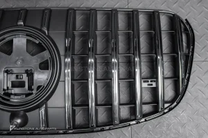 กระจังหน้า สำหรับ W167 GLS-Class ทรง GT สีดำ-โครเมี่ยม