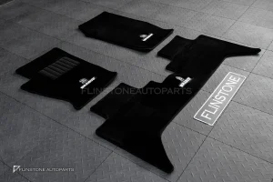 พรมรองเท้า สำหรับ Tank300 ลาย Brabus สีดำ โลโก้ขาว