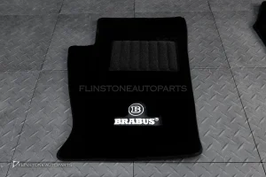 พรมรองเท้า สำหรับ Tank300 ลาย Brabus สีดำ โลโก้ขาว