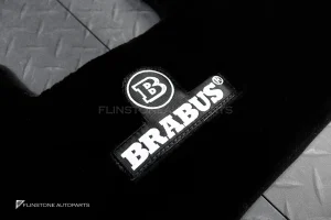 พรมรองเท้า สำหรับ Tank300 ลาย Brabus สีดำ โลโก้ขาว