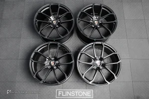 ล้อ Custom forged สำหรับ PORSCHE Cayenne 958 ลาย TURBO GT 21 นิ้ว 5-130 สีดำด้าน