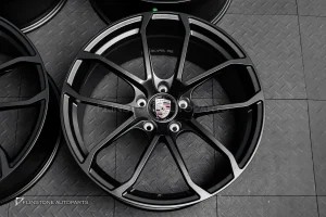 ล้อ Custom forged สำหรับ PORSCHE Cayenne 958 ลาย TURBO GT 21 นิ้ว 5-130 สีดำด้าน