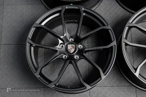 ล้อ Custom forged สำหรับ PORSCHE Cayenne 958 ลาย TURBO GT 21 นิ้ว 5-130 สีดำด้าน