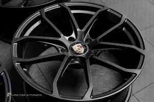 ล้อ Custom forged สำหรับ PORSCHE Cayenne 958 ลาย TURBO GT 21 นิ้ว 5-130 สีดำด้าน