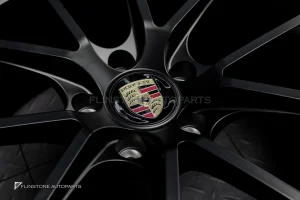 ล้อ Custom forged สำหรับ PORSCHE Cayenne 958 ลาย TURBO GT 21 นิ้ว 5-130 สีดำด้าน