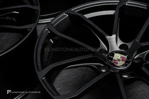 ล้อ Custom forged สำหรับ PORSCHE Cayenne 958 ลาย TURBO GT 21 นิ้ว 5-130 สีดำด้าน