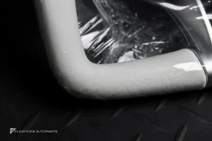 พวงมาลัยพร้อมAirbag สำหรับ W117 CLA-Class หนังสีขาว ทรง YOKE