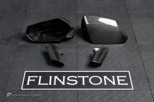 กระจกมองข้าง Carbon fiber Lamborghini Aventador with Lane Assist งาน Dry Carbon